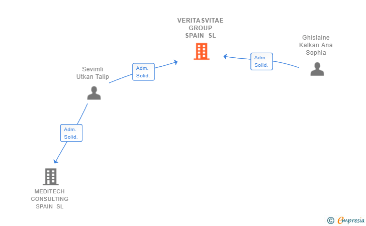 Vinculaciones societarias de VERITASVITAE GROUP SPAIN SL
