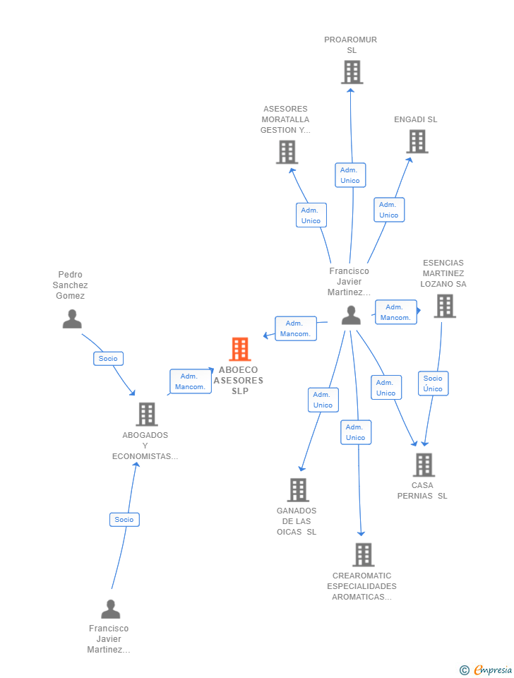 Vinculaciones societarias de FISCALISY ASESORES 360 SLP