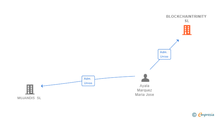 Vinculaciones societarias de BLOCKCHAINTRINITY SL