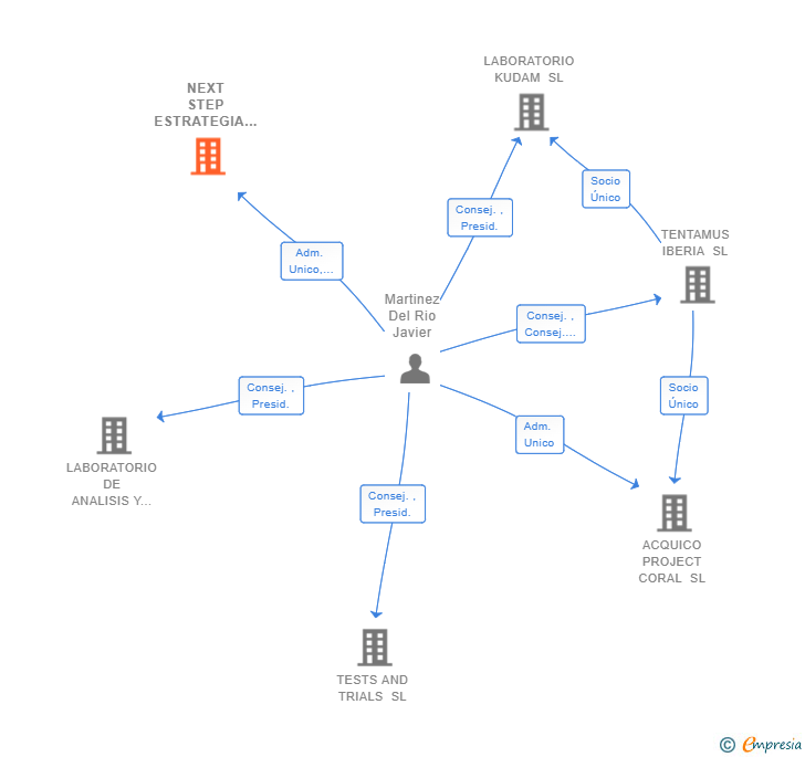 Vinculaciones societarias de NEXT STEP ESTRATEGIA SL