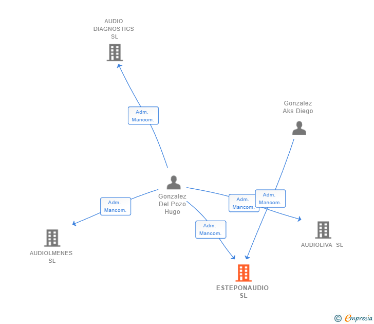 Vinculaciones societarias de ESTEPONAUDIO SL