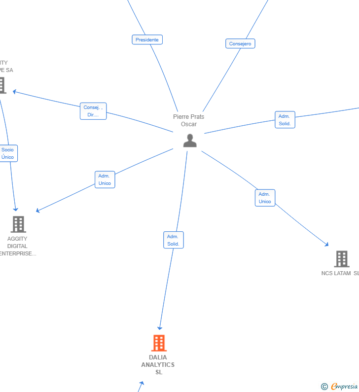 Vinculaciones societarias de DALIA ANALYTICS SL