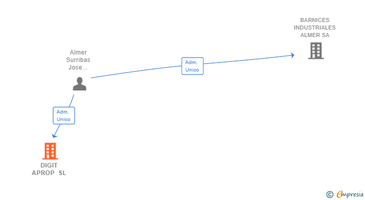 Vinculaciones societarias de DIGIT APROP SL