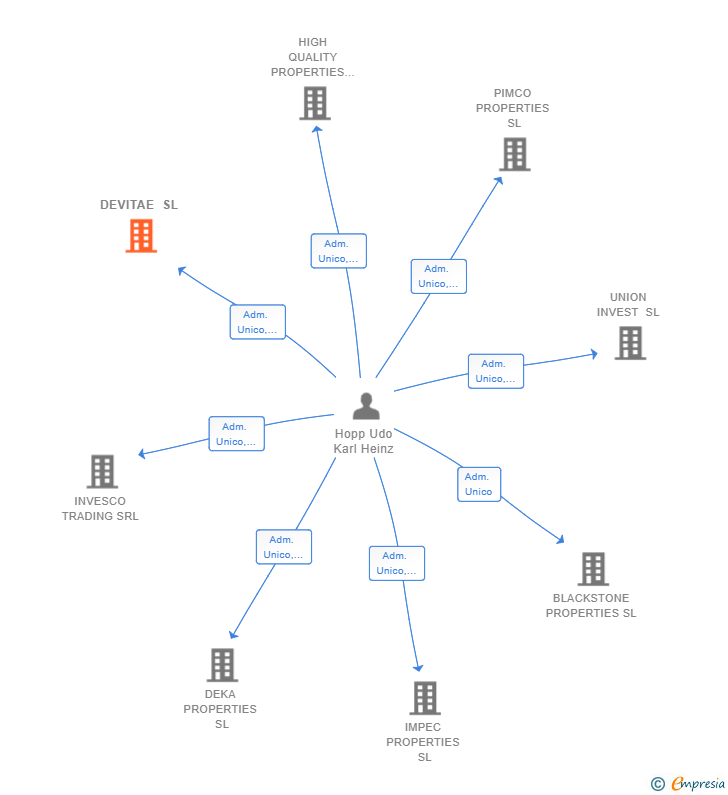 Vinculaciones societarias de DEVITAE SL