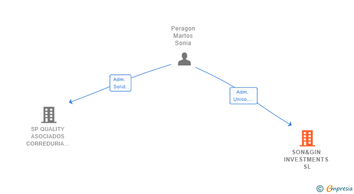 Vinculaciones societarias de SON&GIN INVESTMENTS SL