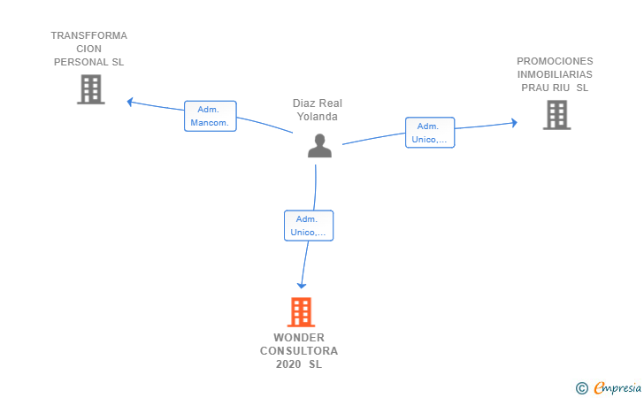 Vinculaciones societarias de WONDER CONSULTORA 2020 SL