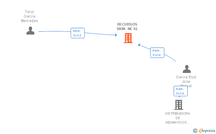 Vinculaciones societarias de RECURSOS SKIN-NE SL