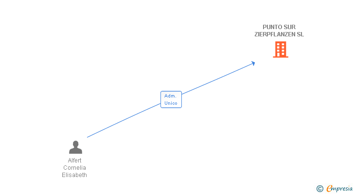 Vinculaciones societarias de PUNTO SUR ZIERPFLANZEN SL