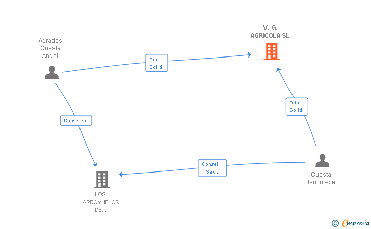Vinculaciones societarias de V. G. AGRICOLA SL