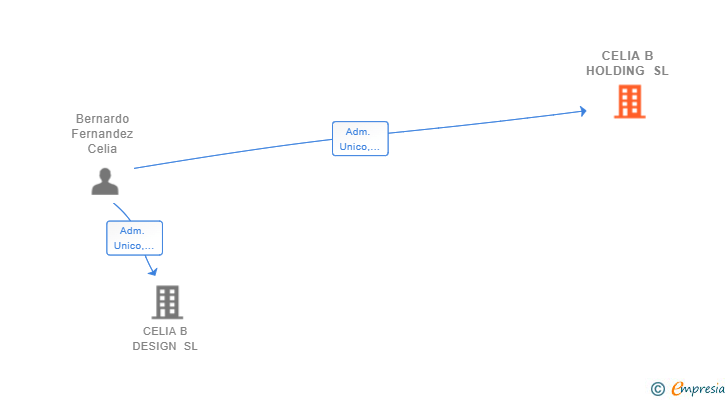 Vinculaciones societarias de CELIA B HOLDING SL