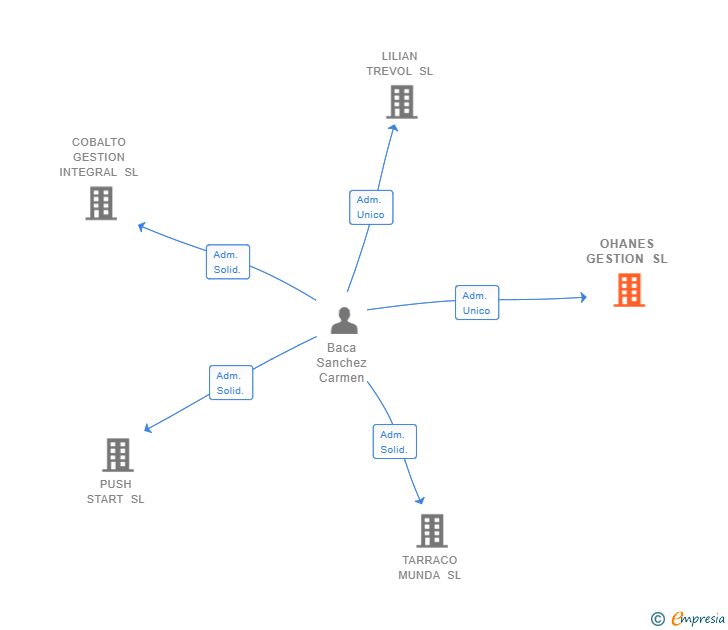 Vinculaciones societarias de OHANES GESTION SL