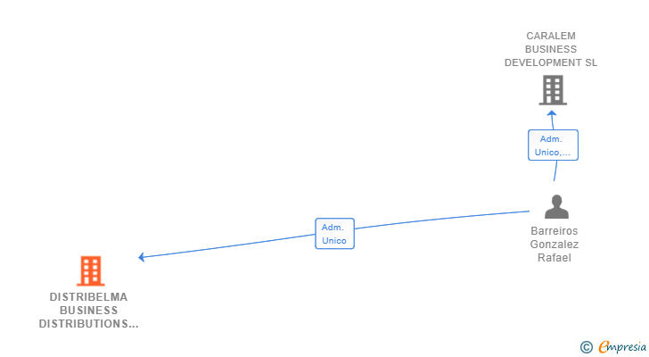 Vinculaciones societarias de DISTRIBELMA BUSINESS DISTRIBUTIONS SL