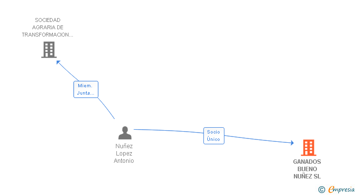 Vinculaciones societarias de GANADOS BUENO NUÑEZ SL