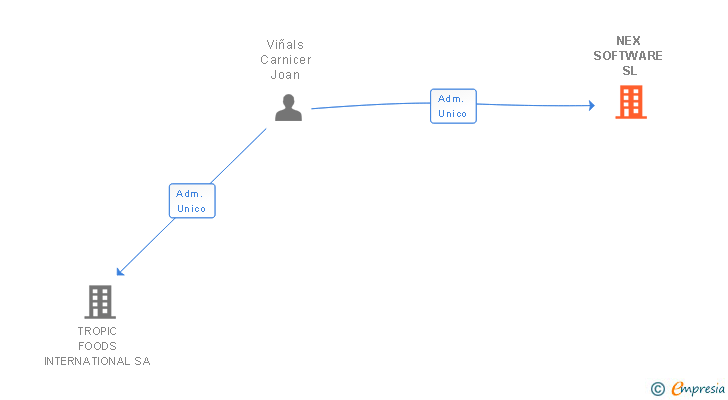 Vinculaciones societarias de NEX SOFTWARE SL
