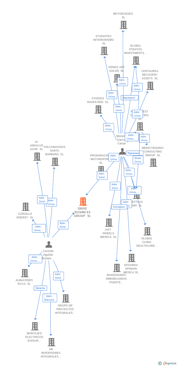 Vinculaciones societarias de DRIVE BUSINESS GROUP SL
