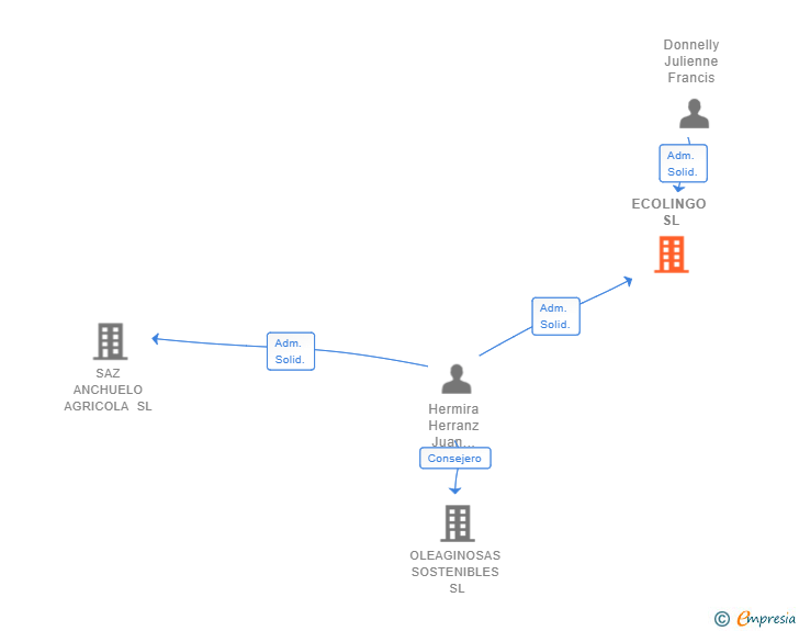 Vinculaciones societarias de ECOLINGO SL