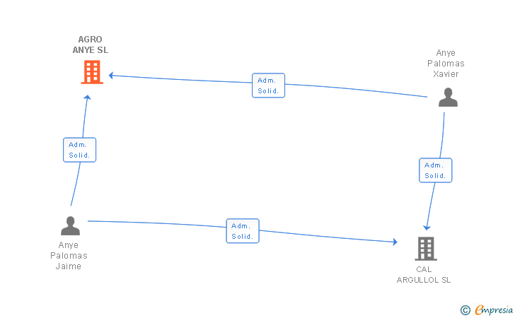 Vinculaciones societarias de AGRO ANYE SL