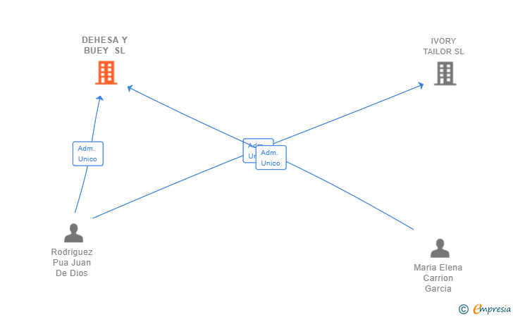 Vinculaciones societarias de DEHESA Y BUEY SL