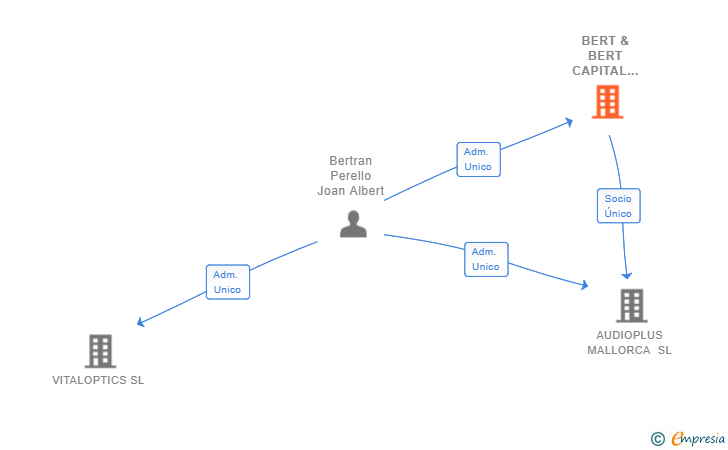 Vinculaciones societarias de BERT & BERT CAPITAL 2017 SL