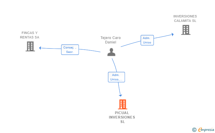 Vinculaciones societarias de PICUAL INVERSIONES SL