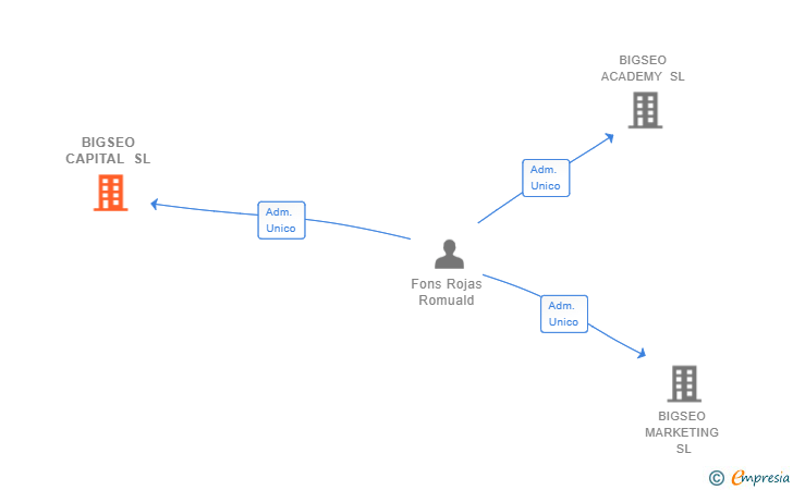 Vinculaciones societarias de BIGSEO CAPITAL SL
