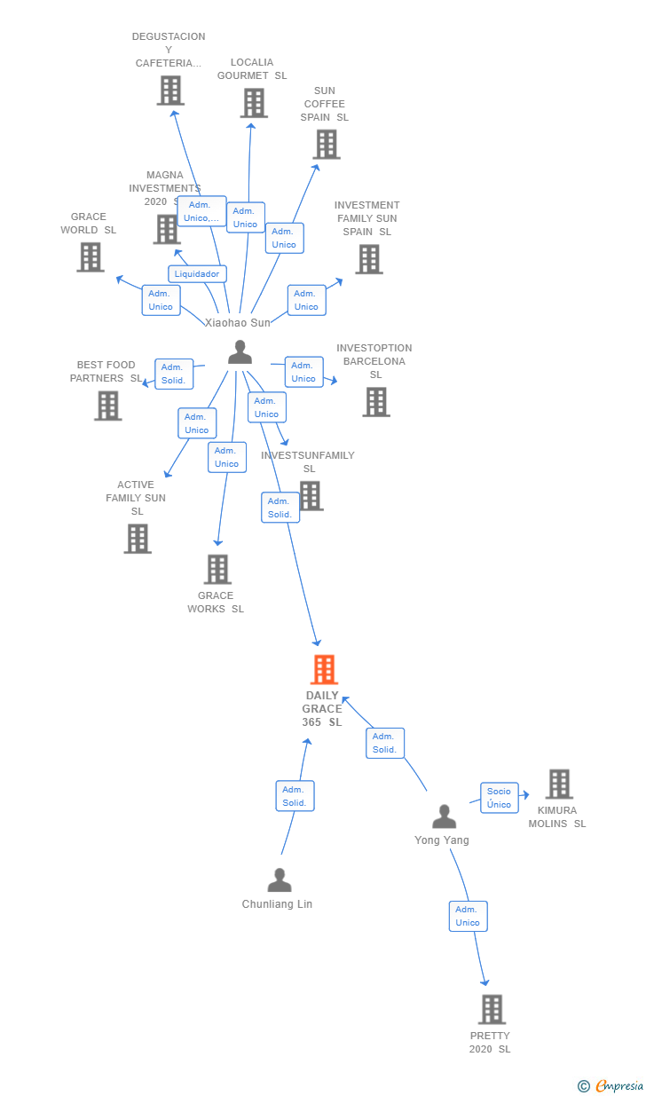 Vinculaciones societarias de DAILY GRACE 365 SL