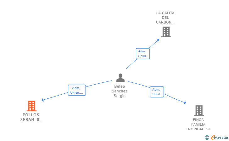 Vinculaciones societarias de POLLOS SERAN SL