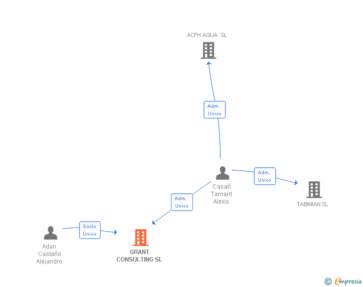 Vinculaciones societarias de GRANT CONSULTING SL
