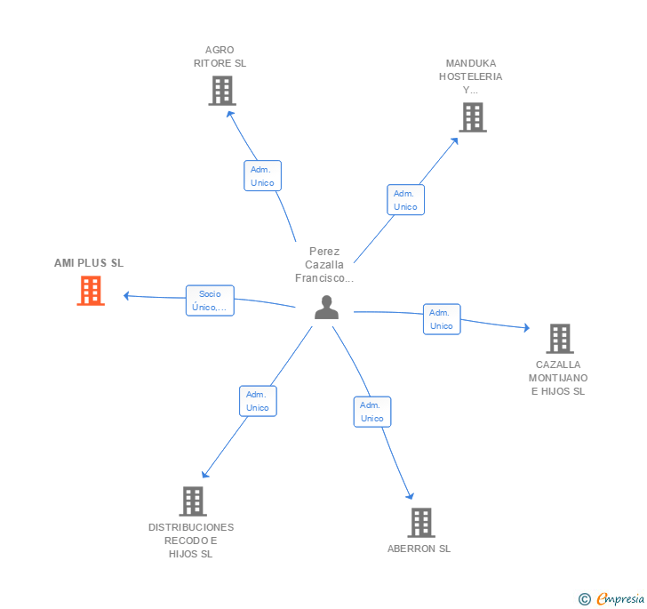 Vinculaciones societarias de AMI PLUS SL