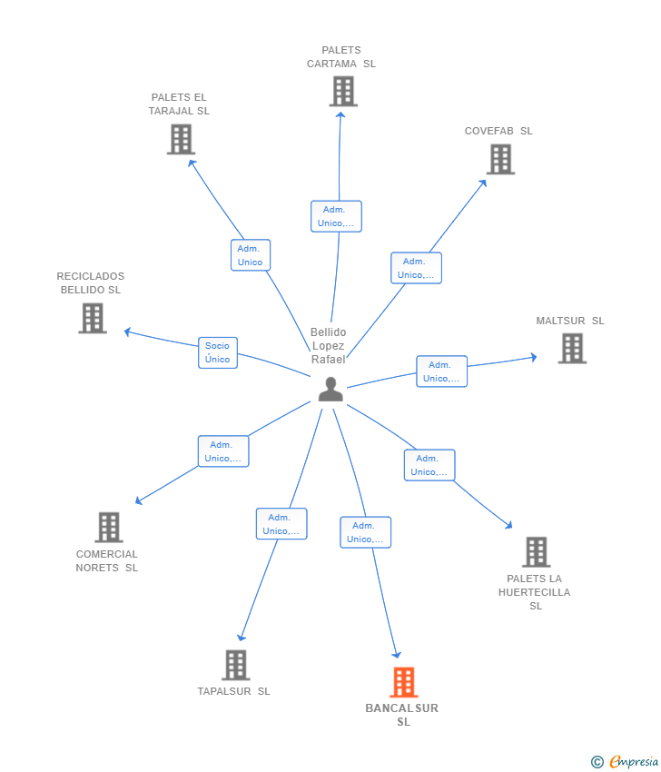 Vinculaciones societarias de BANCALSUR SL