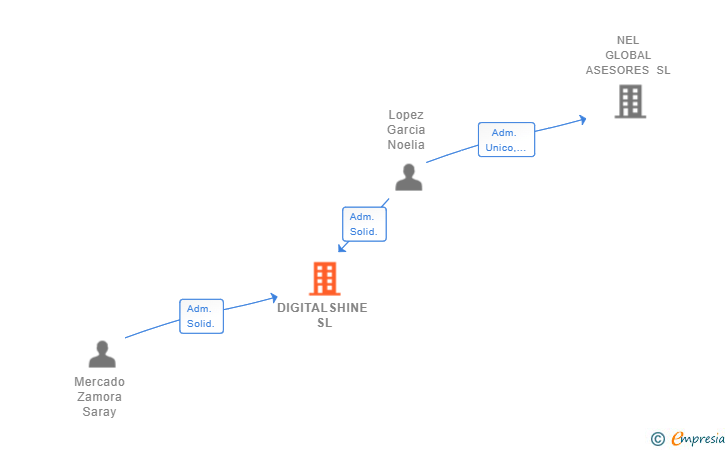 Vinculaciones societarias de DIGITALSHINE SL