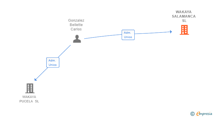 Vinculaciones societarias de WAKAYA SALAMANCA SL