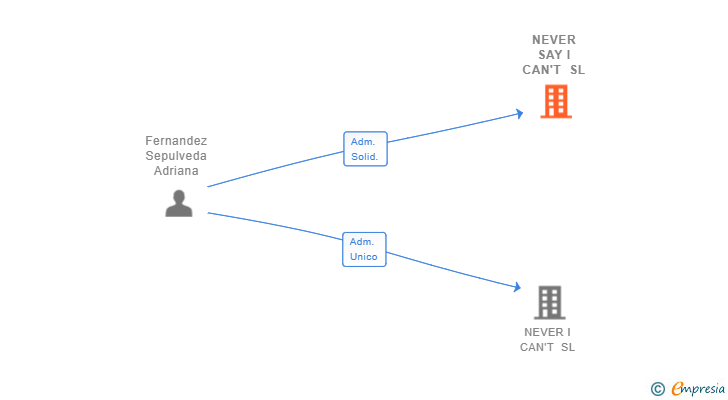 Vinculaciones societarias de NEVER SAY I CAN'T SL