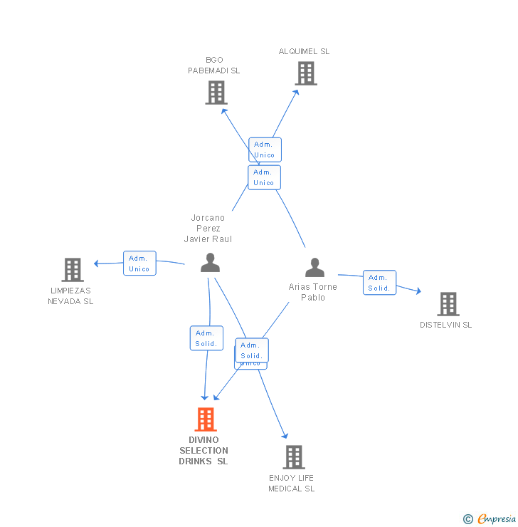 Vinculaciones societarias de DIVINO SELECTION DRINKS SL