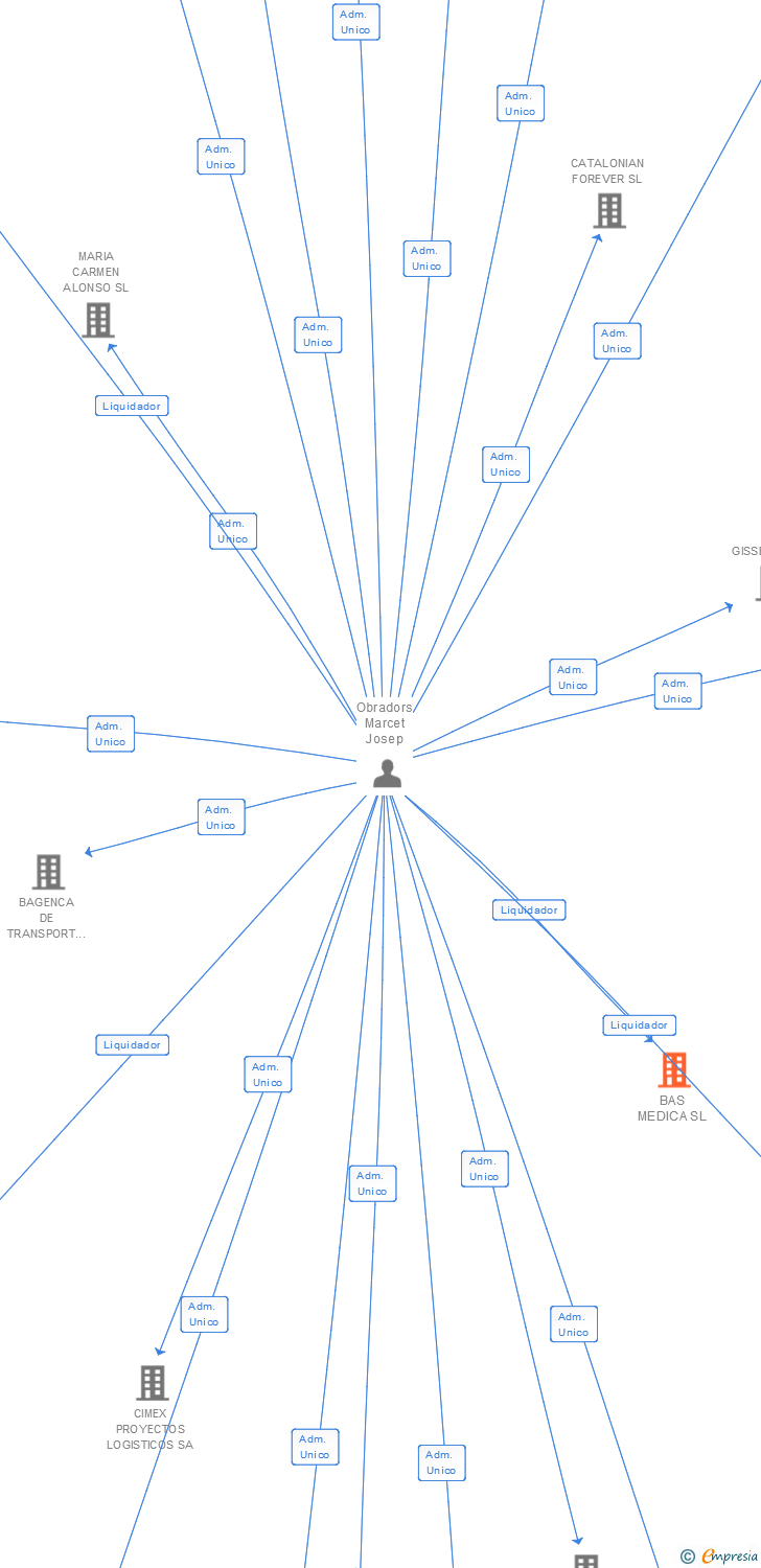Vinculaciones societarias de BAS MEDICA SL