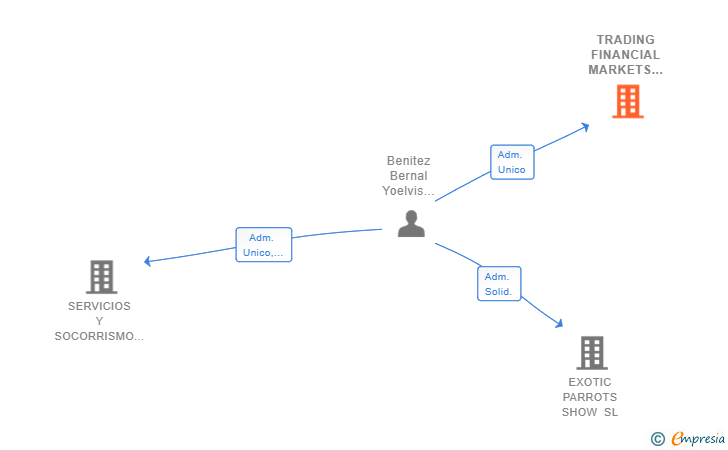 Vinculaciones societarias de TRADING FINANCIAL MARKETS INVESTORS SL