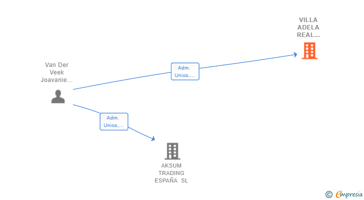Vinculaciones societarias de VILLA ADELA REAL ESTATE SL