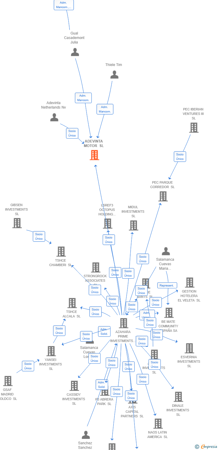 Vinculaciones societarias de ADEVINTA MOTOR SL