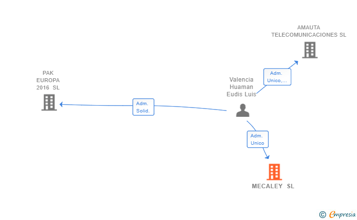 Vinculaciones societarias de MECALEY SL