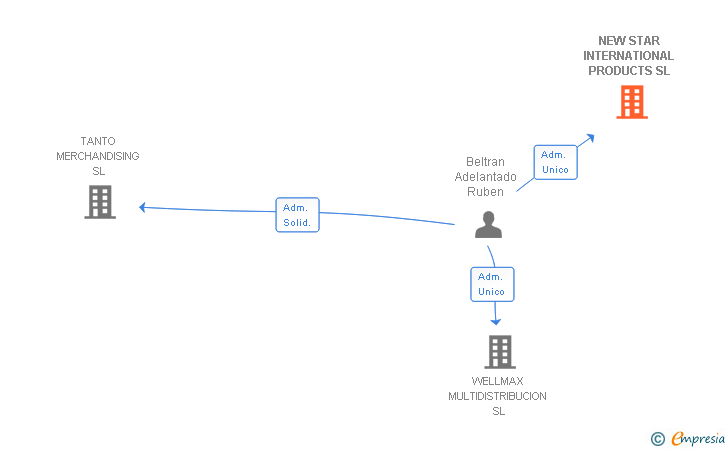 Vinculaciones societarias de NEW STAR INTERNATIONAL PRODUCTS SL