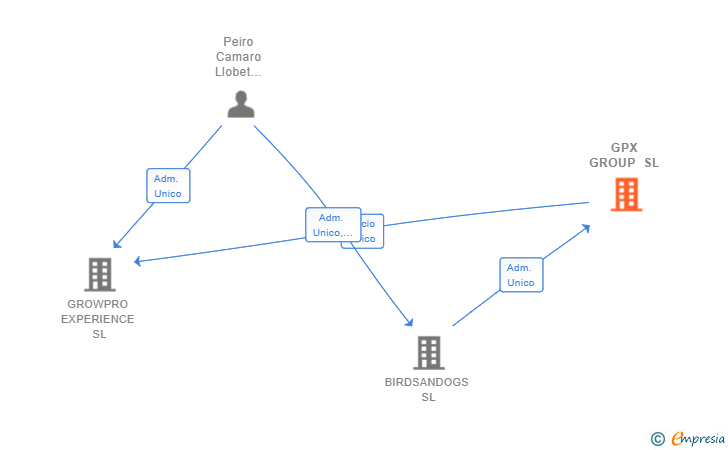 Vinculaciones societarias de GPX GROUP SL