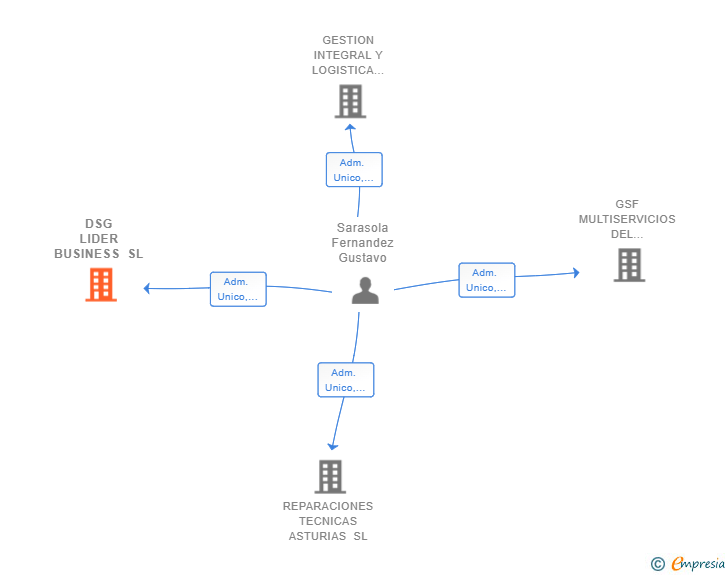 Vinculaciones societarias de DSG LIDER BUSINESS SL