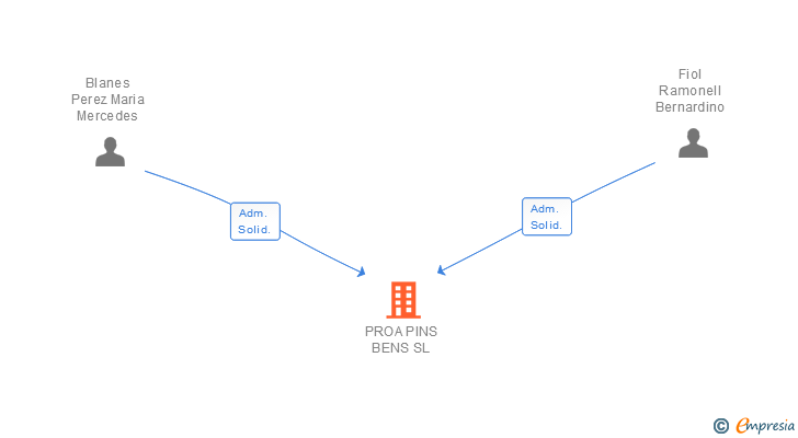 Vinculaciones societarias de PROA PINS BENS SL