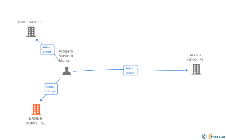 Vinculaciones societarias de EXNER PRIME SL