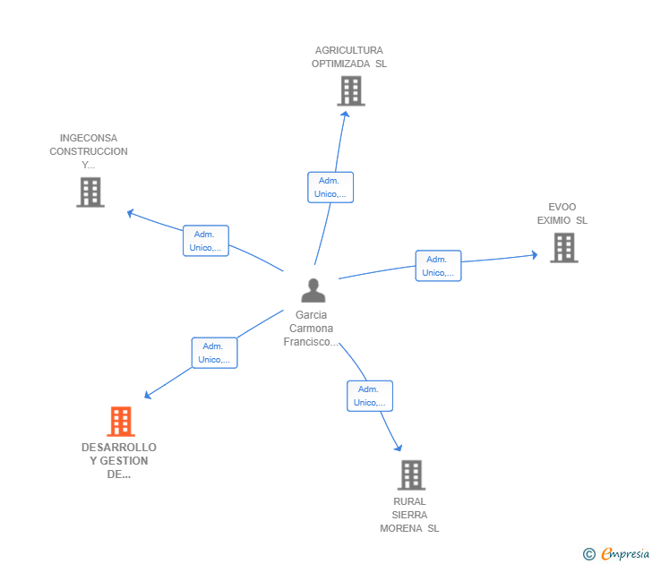Vinculaciones societarias de DESARROLLO Y GESTION DE INFRAESTRUCTURAS SOCIOSANITARIAS SL