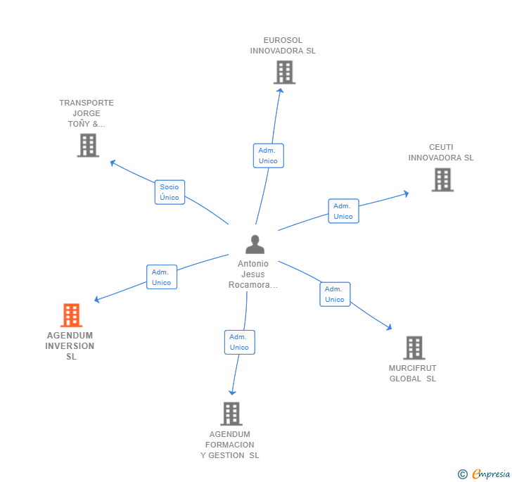 Vinculaciones societarias de AGENDUM INVERSION SL