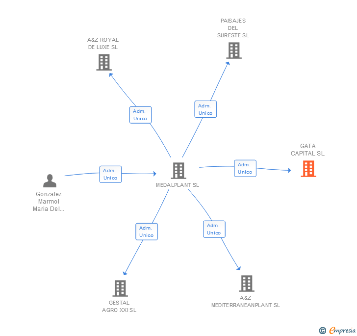 Vinculaciones societarias de GATA CAPITAL SL