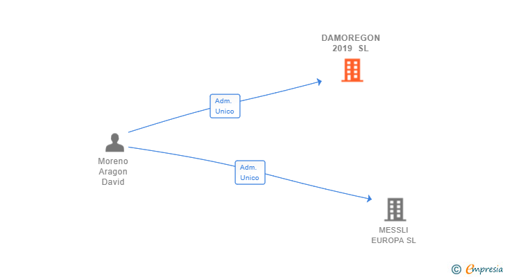 Vinculaciones societarias de DAMOREGON 2019 SL