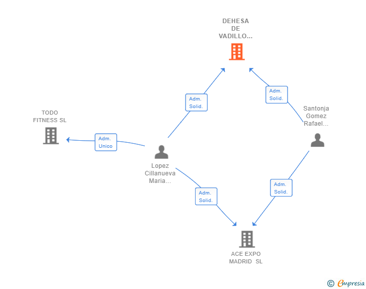 Vinculaciones societarias de DEHESA DE VADILLO INVERSIONES SL