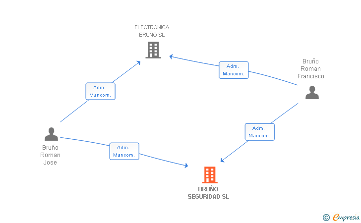 Vinculaciones societarias de BRUÑO SEGURIDAD SL